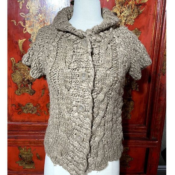 Vivienne Tam Sweaters - Vivienne Tam Tan Chunky Loose Knit Sweater - S